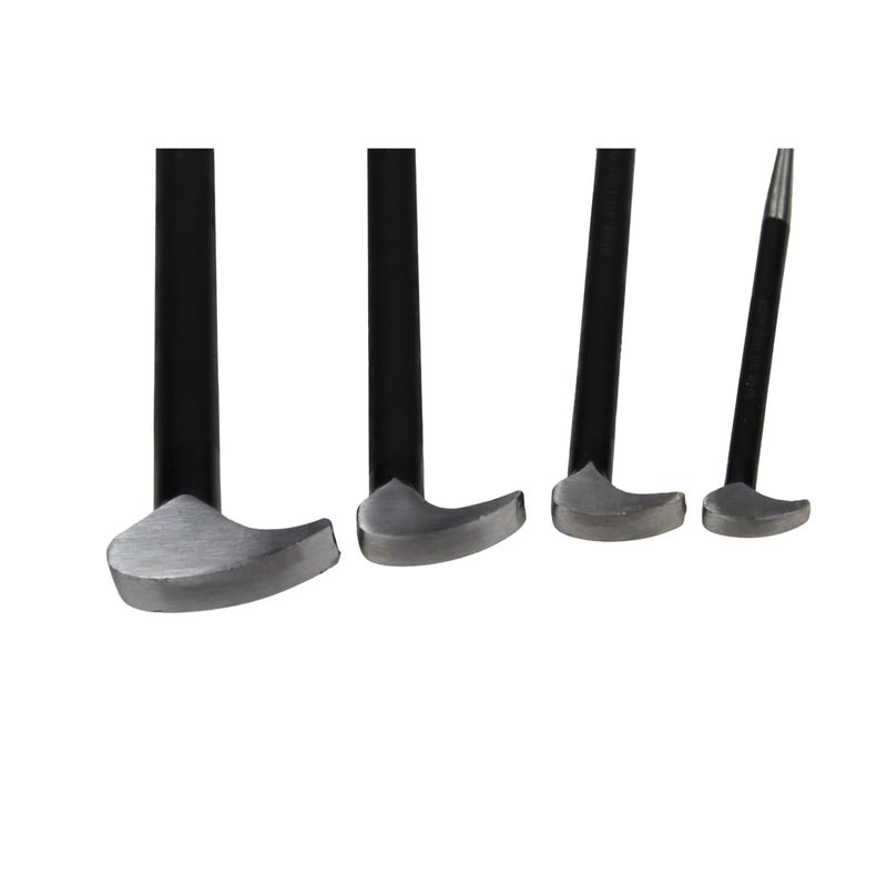 K-Tool International K Tool International 71600 4 Piece Pry Bar Set for Garages, Repair Shops, and DIY, Lady Slipper Style, Heavy Duty Heat Treated Steel, Rolling Head, Organizing Case, Includes Sizes 6", 12", 16", 20" - Image 2